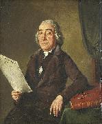 Wybrand Hendriks Portret van Jacob de Vos Sr. (1736-1833), kunstverzamelaar te Amsterdam oil painting artist